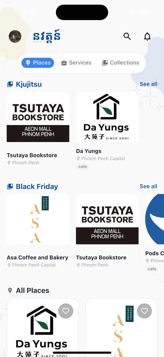 Curated Places and Collections